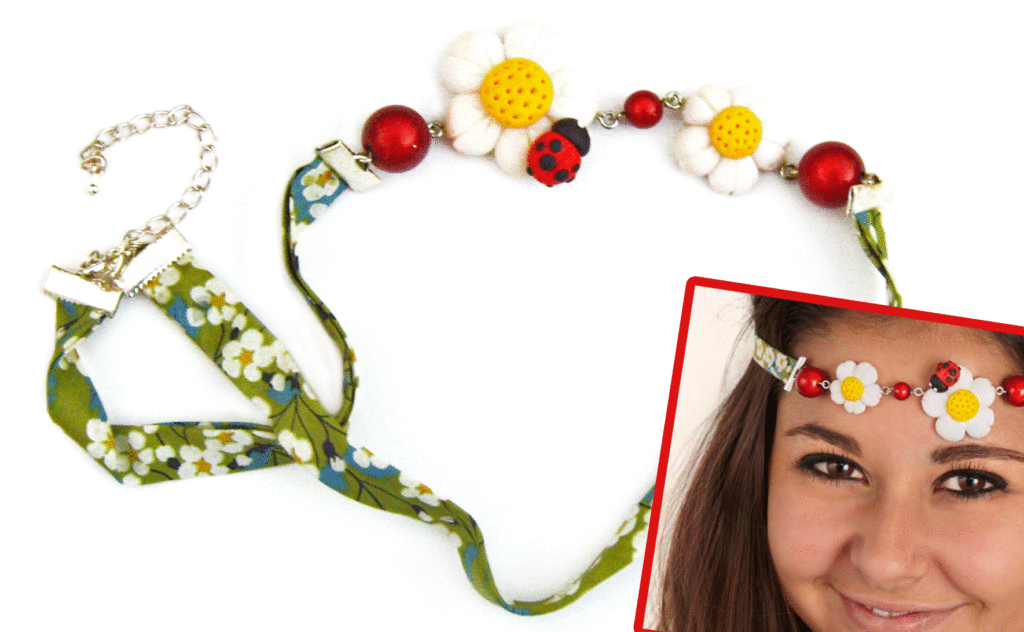 diy head band fleur