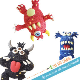 kit creatif enfant monstre avaleur de cauchemar soucis chagrin modelage