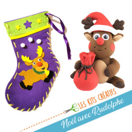 kit creatif enfant renne rudolphe noel