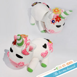 kit creatif enfant bricolage loisir creatif modelage pate modeler licorne kawaii manga