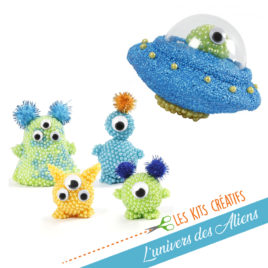 kit bricolage enfant modelage extraterrestre alien