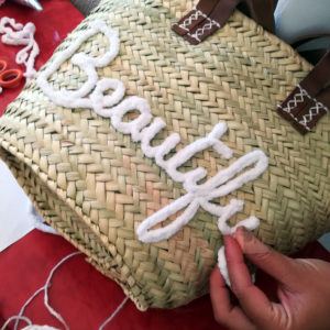 evjf customisation panier plage