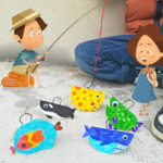 diy bricolage enfant peche aux canard poissons