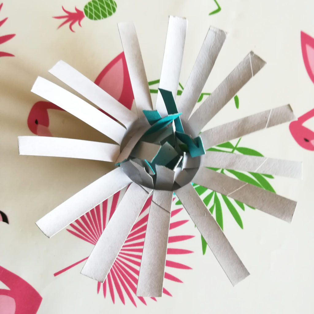 retourner et ecarter les franges