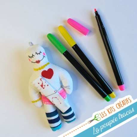 kit creatif enfant diy fabriquer sa poupee tracas