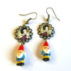 boucles d'oreilles createur conte de fee blanche neige et les sept nains