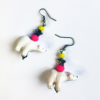 boucles oreille feerique animal totem ours