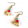 boucles oreilles createur animal totem boheme ours polaire perles