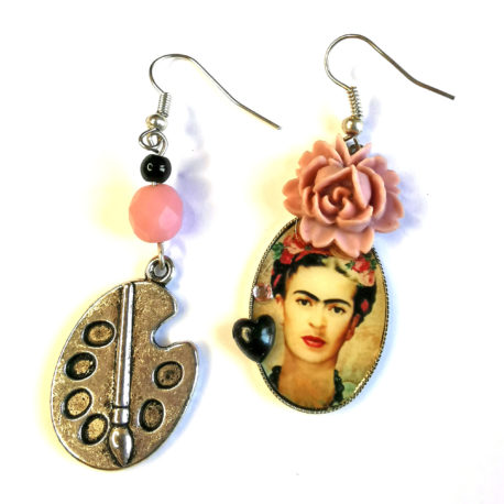 boucles oreilles createur fleur frida khalo