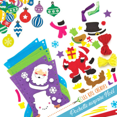pochette surprise loisir creatif chaussette de noel