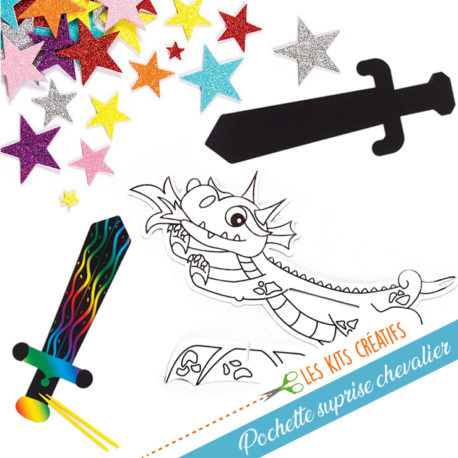 pochette surprise loisir creatif garcon chevalier pirate