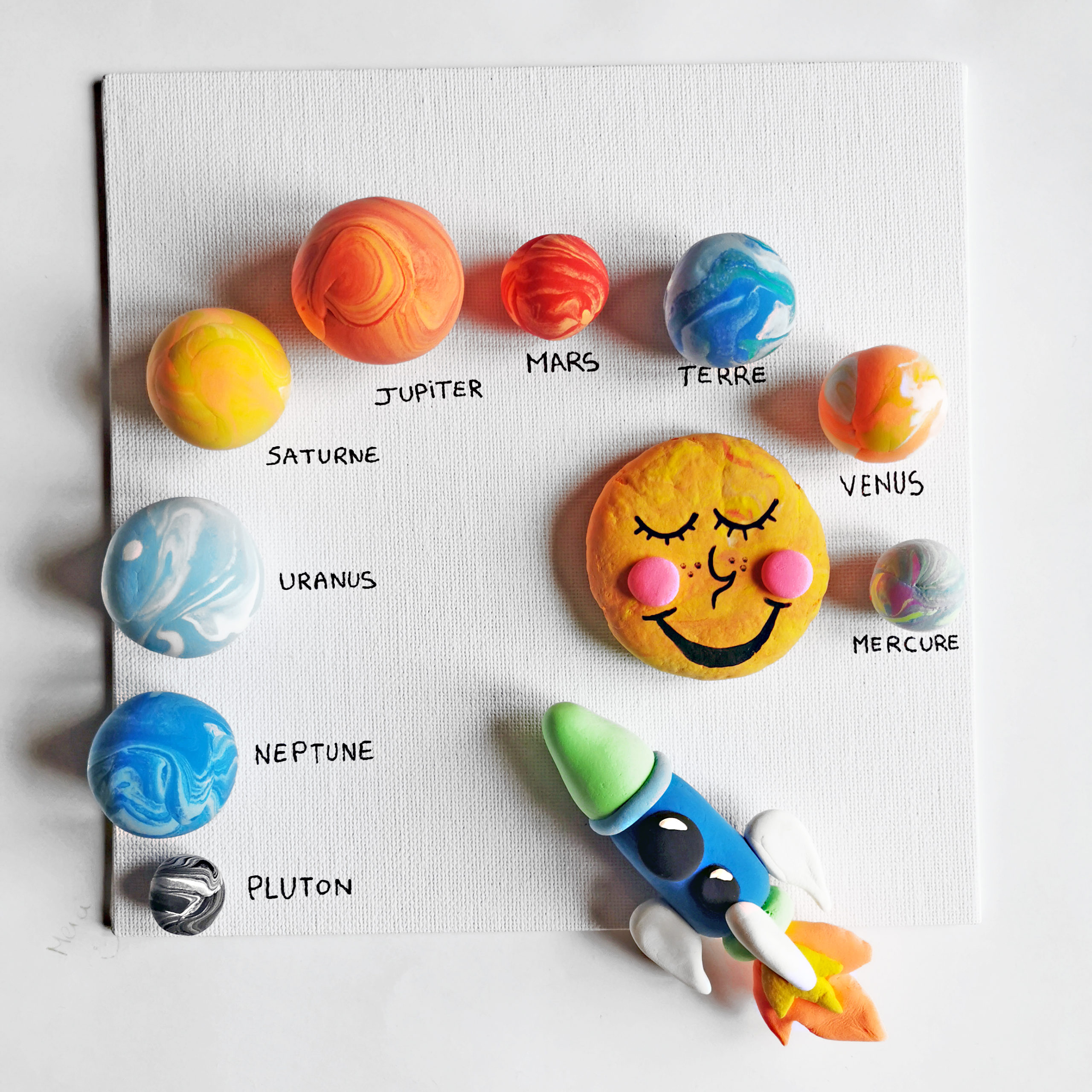 Kit créatif enfant modelage - Découvrons les planètes du système