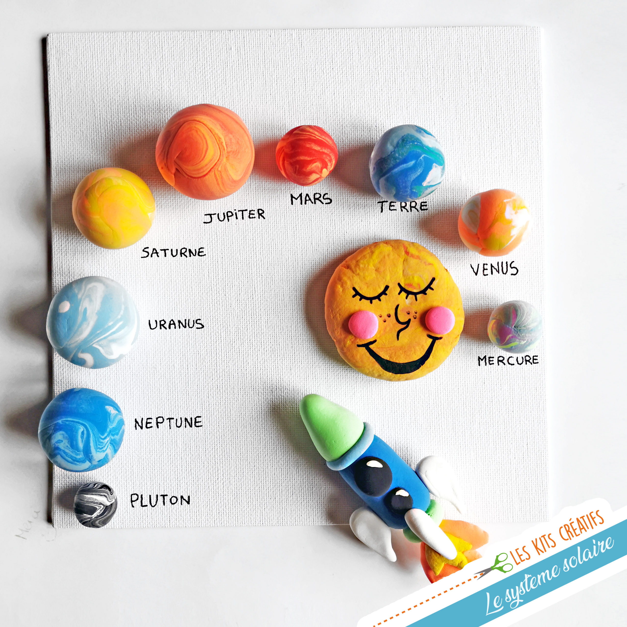 Kit créatif enfant modelage - Découvrons les planètes du système solaire