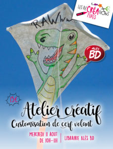atelier creatif enfant vacance ales cerf volant