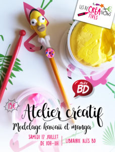 atelier creatif modelage manga vacance ete ales