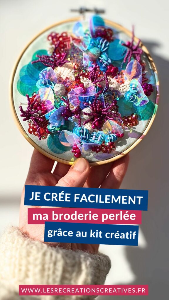 kit initiation broderie de perle tambour