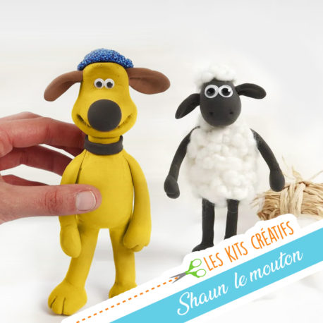 modelage shaun le mouton kit creatif enfant