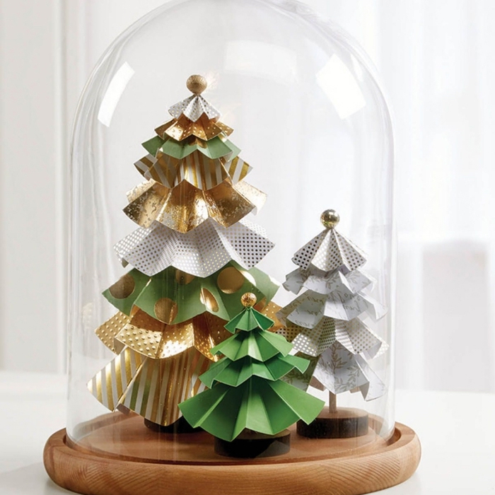 DIY CLOCHE NOEL ORIGAMI SAPIN ETOILE