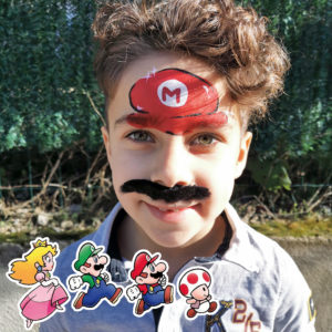 anniversaire enfant theme mario bros animation maquillage nimes ales avignon montpellier