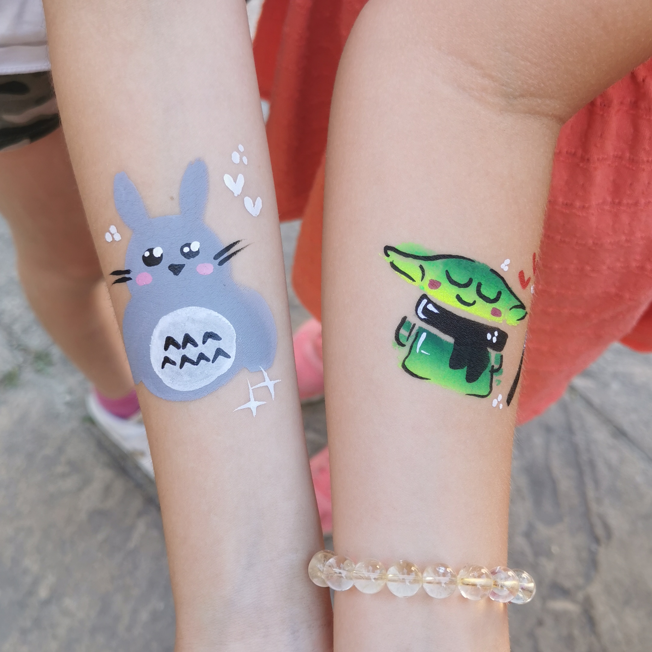 maquillage enfant totoro yoda star wars