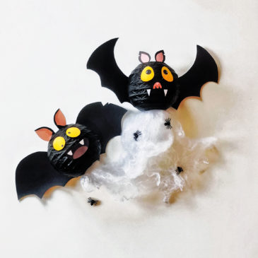 Bricolage Halloween facile DIY lampions chauve-souris