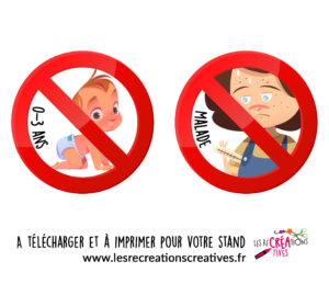stickers stand maquillage enfant malade interdit moins 3 ans