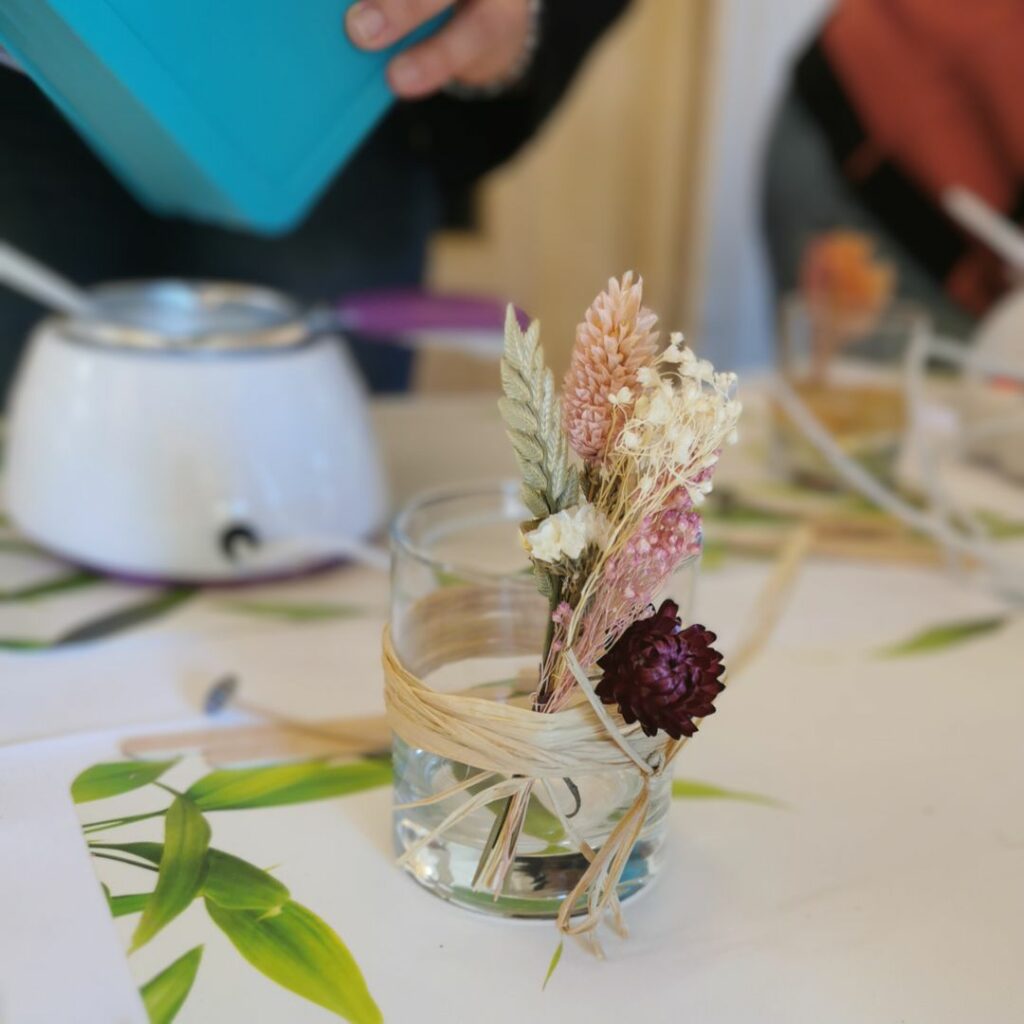 atelier diy adulte creation de bougie evjf nimes montpelleir avignon