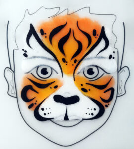 modele maquillage enfant tigre facile