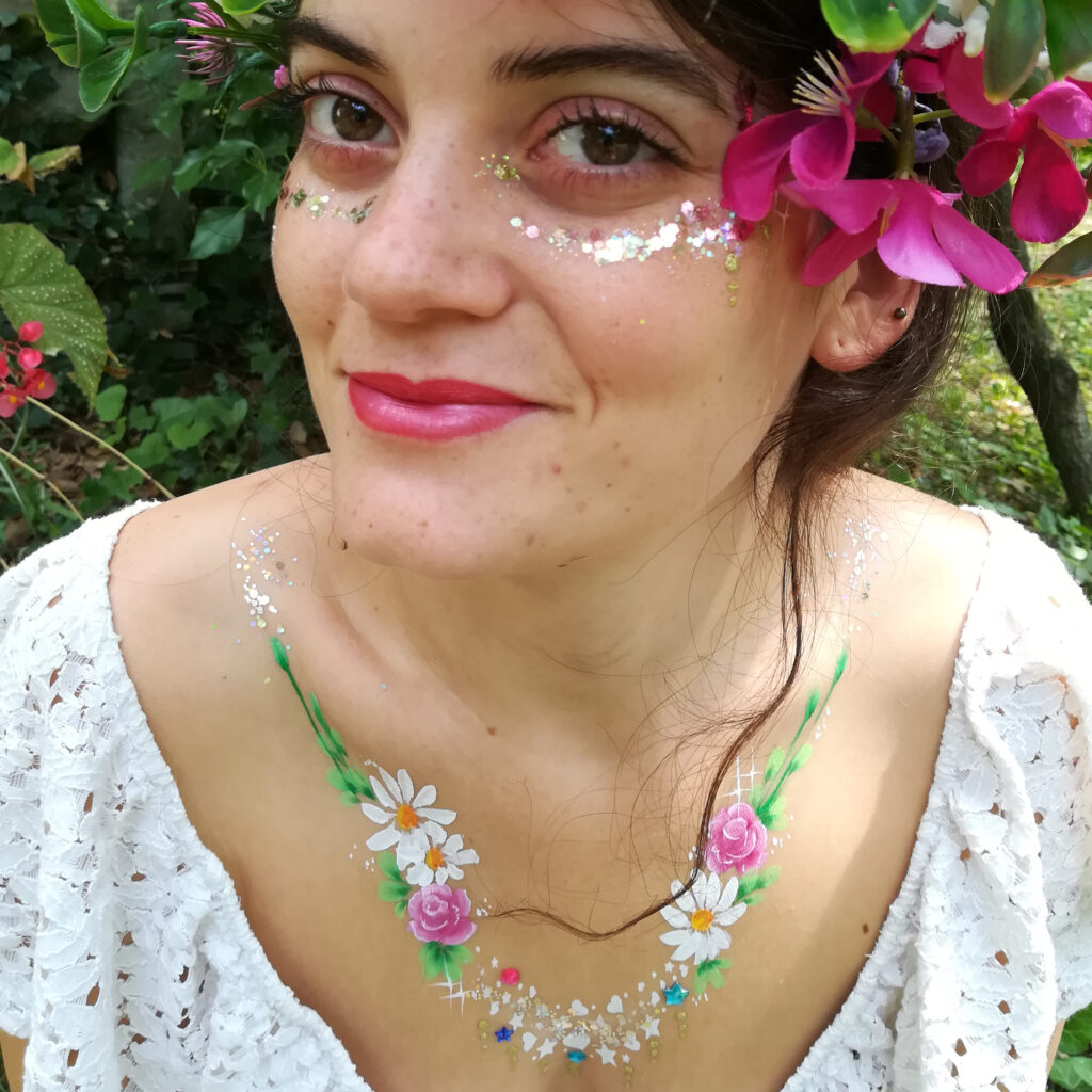 idees maquillage festival fleuri
