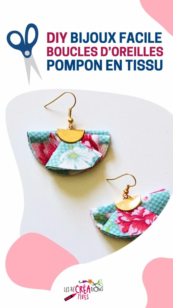tuto diy facile tuto boucles oreilles tissu fleurs
