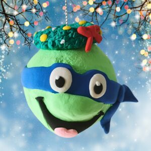 boule de noel geek modelage tortue ninja
