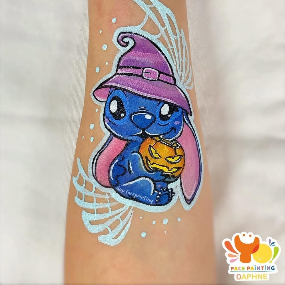 maquillage stitch sorcier halloween