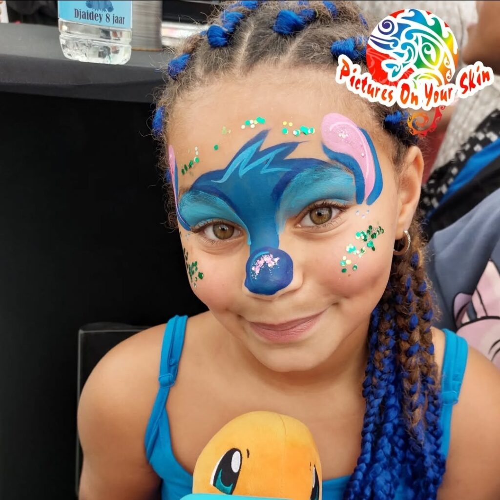 stitch maquillage enfants visage