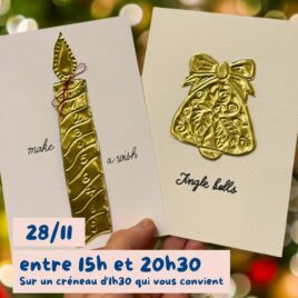 atelier creatif carte voeux metal repousser nimes
