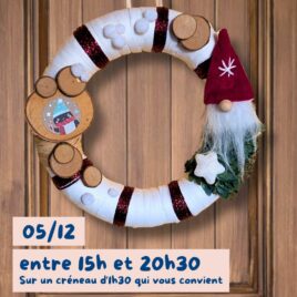 atelier creatif couronne noel nimes