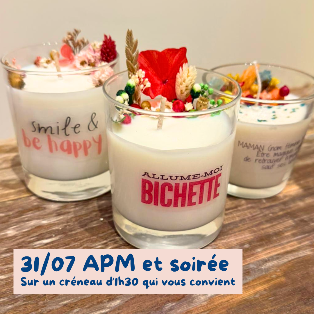atelier creation bougie nimes aout