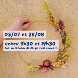 atelier cercle fleurs sechees