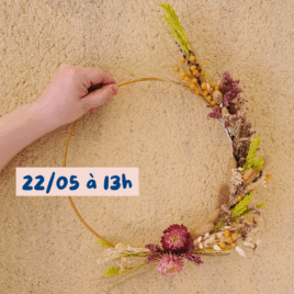 atelier cercle fleurs sechees