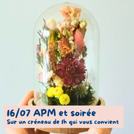 atelier cloche fleur juillet nimes