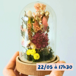 atelier cloche fleurs