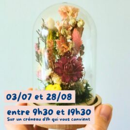 atelier cloche fleurs