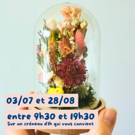 atelier cloche fleurs