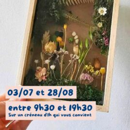 atelier creatif tableau vegetal nimes