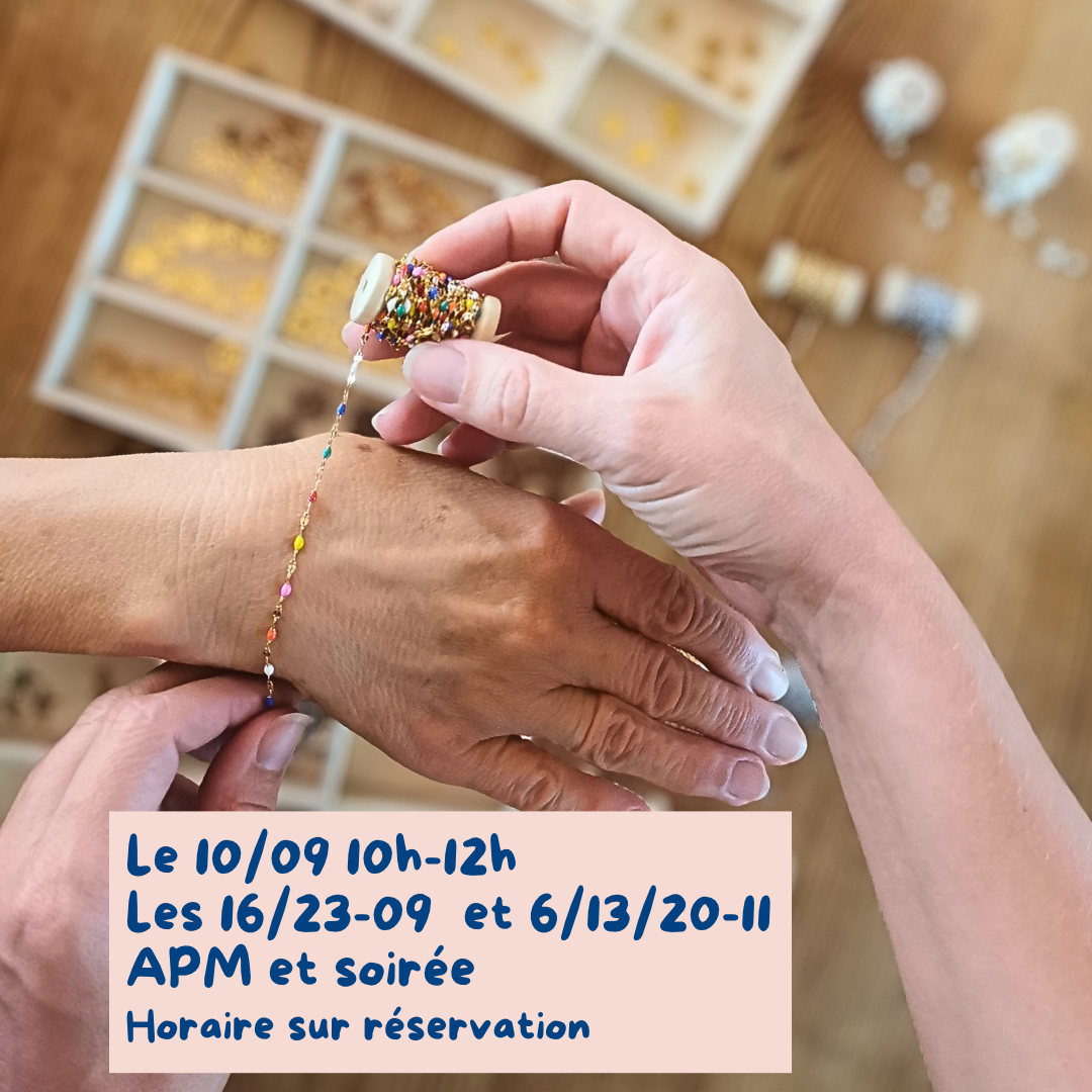 animation bar à charms bijoux nimes octobre novembre