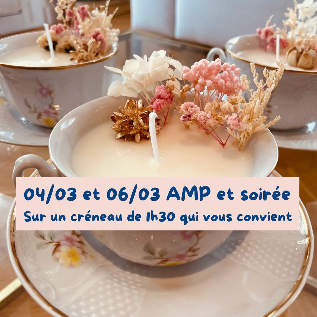 DIY atelier bougie vaisselle vintage nimes