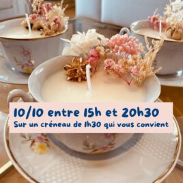 atelier bougie fleur Bridgerton