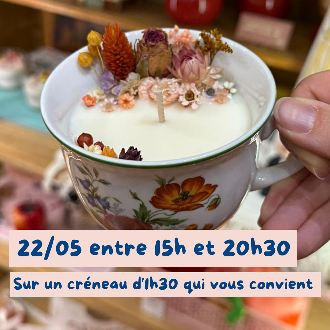 atelier bougie vaisselle vintage nimes