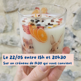 Atelier DIY adulte – Bougie coulée en cire de colza & décoration personnalisée