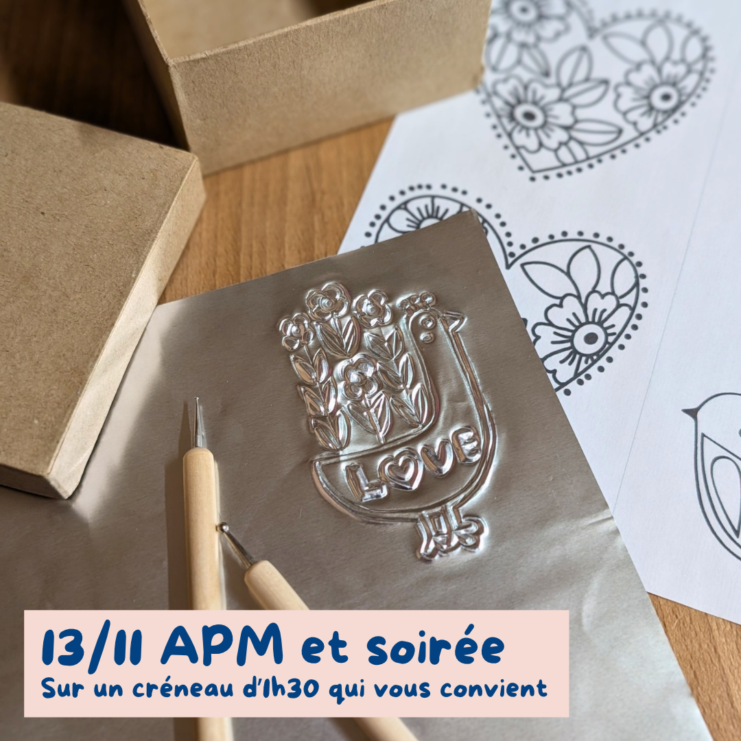 atelier boite metal repoussé novembre nimes